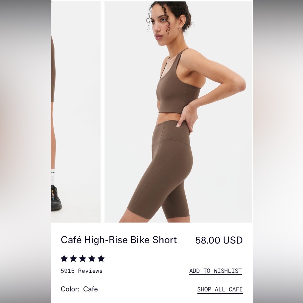 Girlfriend Collective High Rise Compressive Bike Short - Picture 8 of 8